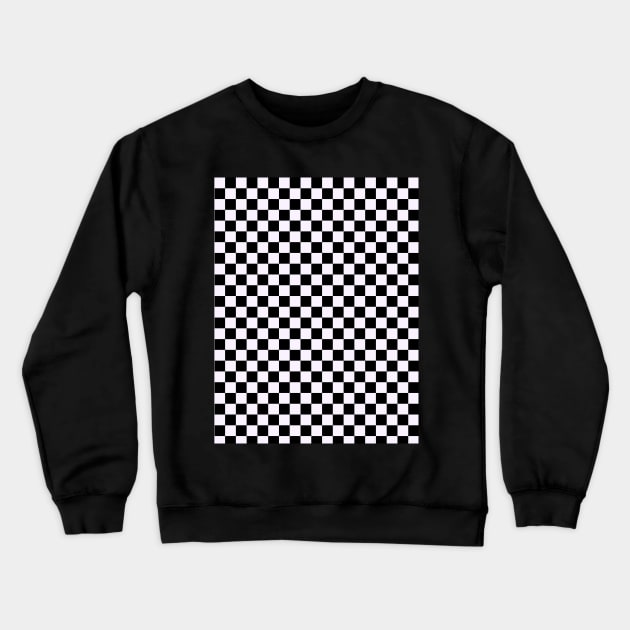 Checkers Checkerboard Pattern Crewneck Sweatshirt by mareescatharsis